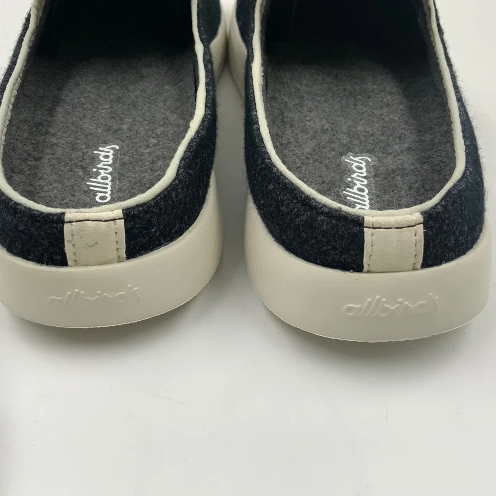 Allbirds Wool Lounger Fluff Womens Slip On Loafer Shoes Black Size US 11